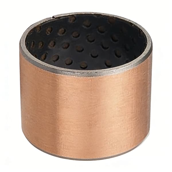 High-Temperature Composite Bearing - PEEK PTFE Lined Steel Backing with Bronze Powder for Marginal Lubrication