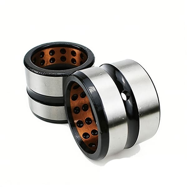 Backhoe bucket bushings with oil ring, oil grooves and oil pockets, hardened alloy steel ASTM4120, DIN 25CrMo4, GB#20CrMo